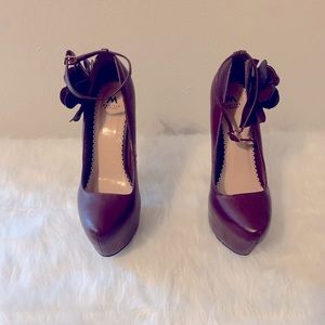 Burgundy Women’s 6 inch heels
